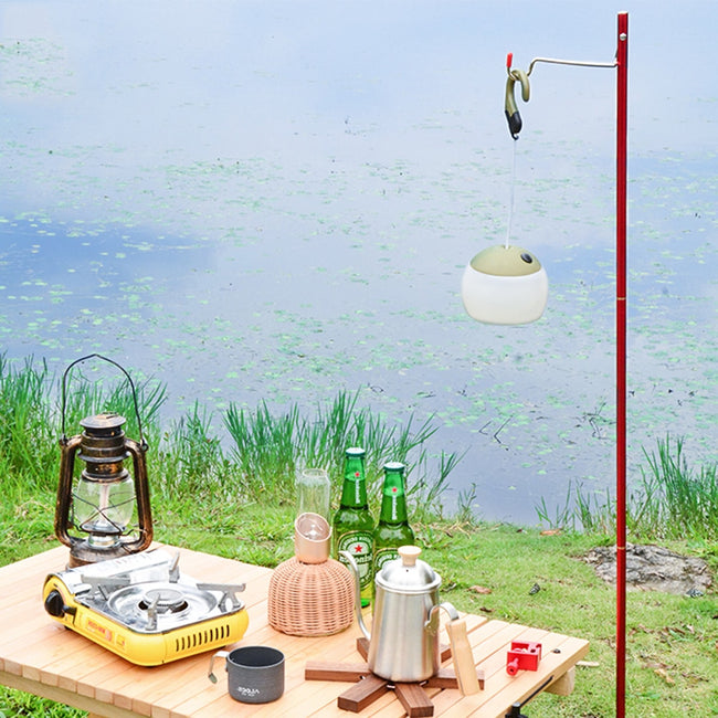 Mini Foldable Lamp Holder Rod for Fishing Outdoor Camping Hiking BBQ Lantern