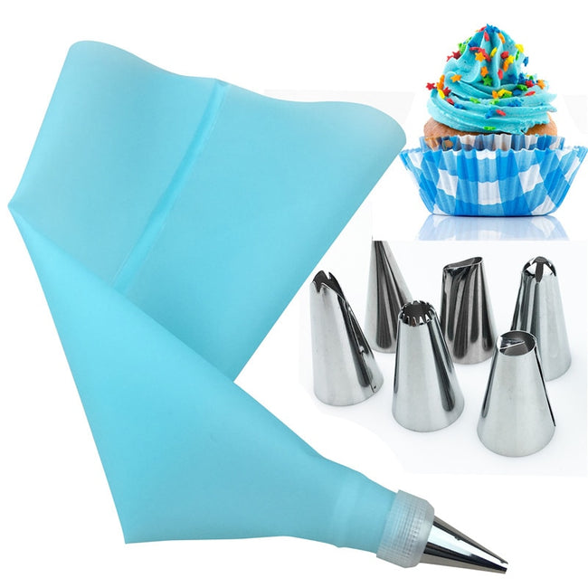 8Pcs/Set Piping bags and tips for Cake Decorating